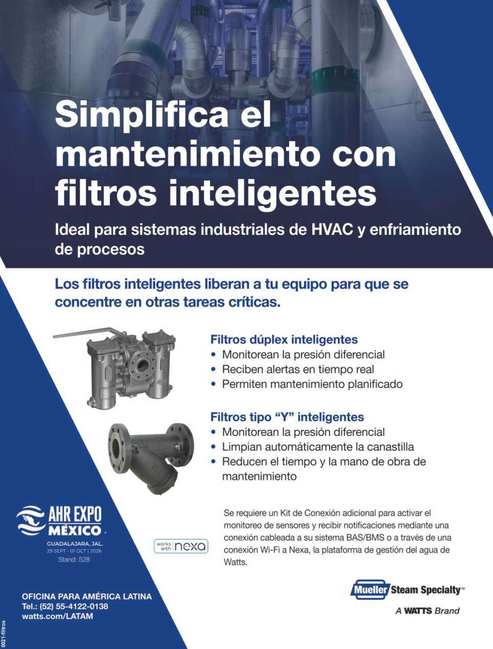 Simplifica el mantenimiento con filtros inteligentes ideal para sistemas industriales de HVAC y enfriamiento de procesos. - Filtros duplex inteligentes - Filtros tipo "Y" inteligentes Simplifica el mantenimiento con filtros inteligentes ideal para sistemas industriales de HVAC y enfriamiento de procesos. - Filtros duplex inteligentes - Filtros tipo "Y" inteligentes