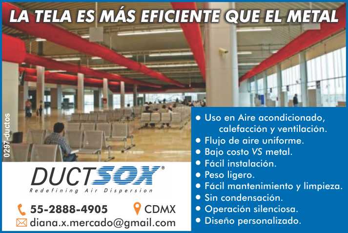 La tela es mas eficiente que el metal. Uso en aire acondicionado, calefaccion y ventilacion. Flujo de aire uniforme Bajo costo vs el metal Facil instalacion Peso ligero Facil mantenimiento y limpieza La tela es mas eficiente que el metal. Uso en aire acondicionado, calefaccion y ventilacion. Flujo de aire uniforme Bajo costo vs el metal Facil instalacion Peso ligero Facil mantenimiento y limpieza