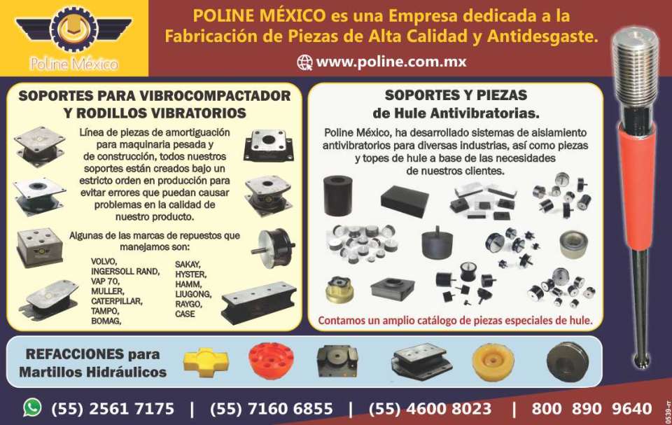 Empresa dedicada a la fabricacion de piezas de alta calidad y antidesgaste. Cangilones de Poliuretano y recubrimiento Soportes y piezas de hule antivibratorias Refacciones para Martillos hidraulicos Empresa dedicada a la fabricacion de piezas de alta calidad y antidesgaste. Cangilones de Poliuretano y recubrimiento Soportes y piezas de hule antivibratorias Refacciones para Martillos hidraulicos