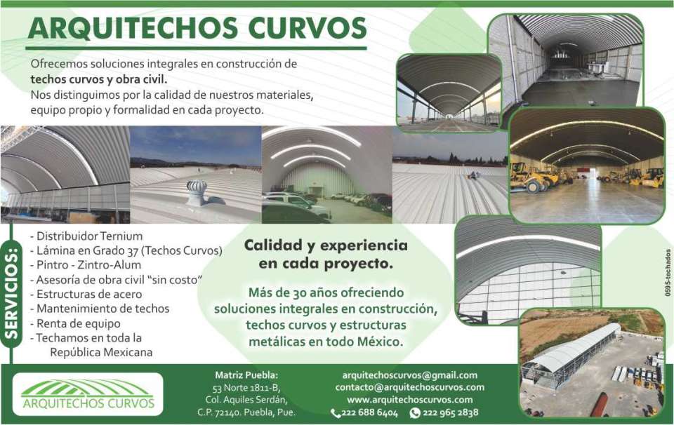 Calidad y experiencia en cada proyecto Distribuidor Ternium Lamina en grado 37 Pintro - Zintro - Alum Asesoria en obra civil sin costo Estructuras de acero Mantenimiento de techos Renta de equipo Calidad y experiencia en cada proyecto Distribuidor Ternium Lamina en grado 37 Pintro - Zintro - Alum Asesoria en obra civil sin costo Estructuras de acero Mantenimiento de techos Renta de equipo