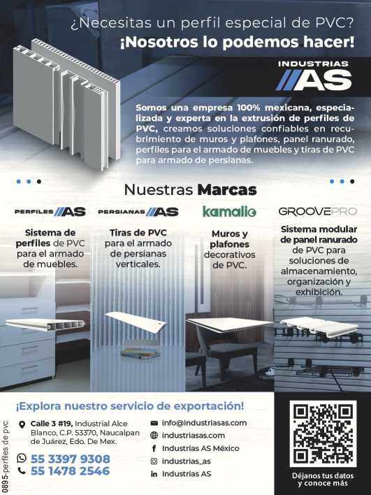 Empresa 100% mexicana, especializada y experta en la extrusion de perfiles de PVC, creamos soluciones confiables en recubrimiento de muros y plafones, panel ranurado Empresa 100% mexicana, especializada y experta en la extrusion de perfiles de PVC, creamos soluciones confiables en recubrimiento de muros y plafones, panel ranurado