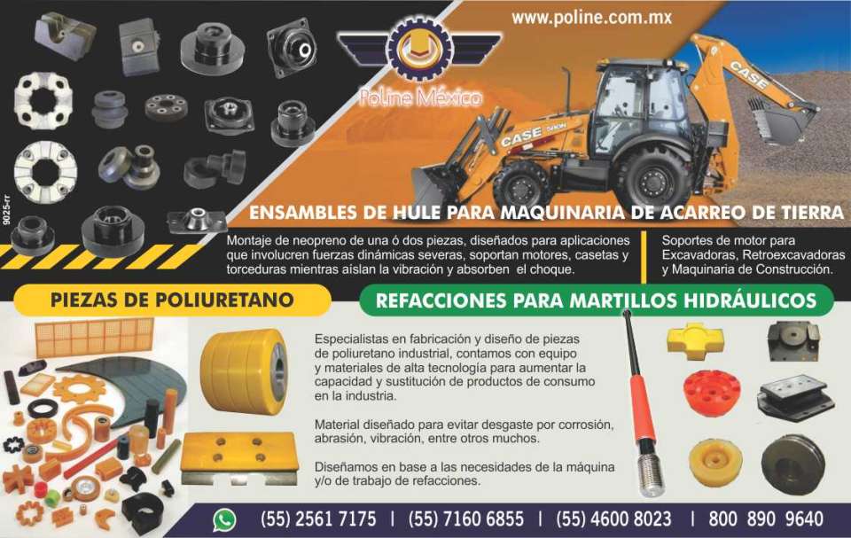 Ensambles de hule para maquinaria de acarreo de tierra, piezas de poliuretano, refacciones para martillos hidraulicos Ensambles de hule para maquinaria de acarreo de tierra, piezas de poliuretano, refacciones para martillos hidraulicos